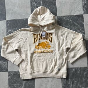 Roots RBA Ladies Hoodie - Size XL - NWT - Cream & Gold